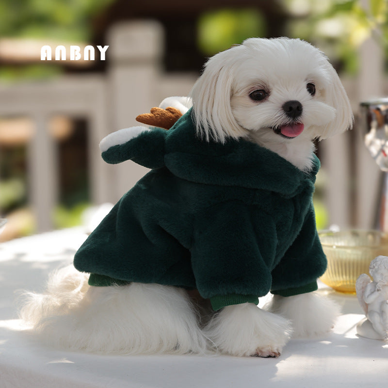High Quality Winter Pet Clothes Small Dog Plush Thickened Dog Plush Thick Jacket Clothes